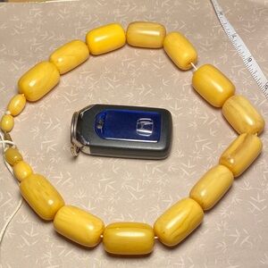 Yellow Beaded Necklace